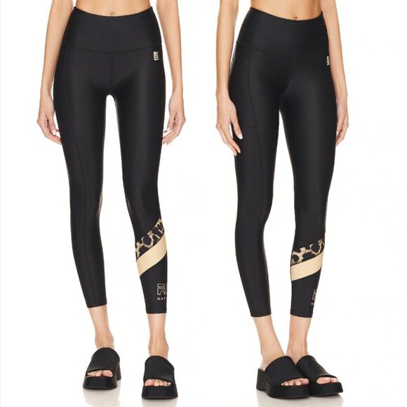 P.E Nation Alignment Legging Black Cheetah Animal Print​​​ - Picture 1 of 6